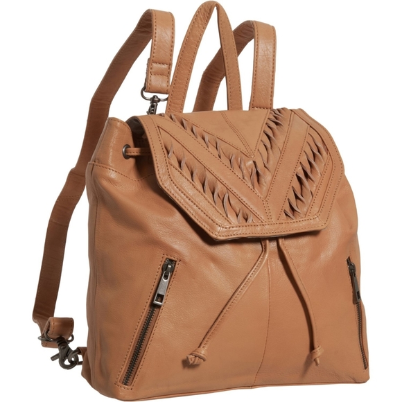 ONE LEFT at this price Boho Leather Backpack - Picture 4 of 16